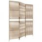 Preview: Paravent 3-tlg. Beige Poly Rattan