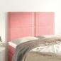 Preview: ARDEBO.de - Kopfteile 4 Stk. Rosa 72x5x78/88 cm Samt