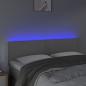 Preview: LED Kopfteil Grau 144x5x78/88 cm Kunstleder