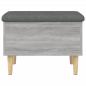 Preview: Sitzbank mit Stauraum Grau Sonoma 62x42x46 cm Holzwerkstoff