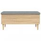 Preview: Sitzbank mit Stauraum Sonoma-Eiche 102x42x46 cm Holzwerkstoff