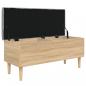 Preview: Sitzbank mit Stauraum Sonoma-Eiche 102x42x46 cm Holzwerkstoff