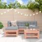 Preview: ARDEBO.de - 5-tlg. Garten-Lounge-Set Massivholz Douglasie