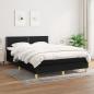 Preview: ARDEBO.de - Boxspringbett mit Matratze Schwarz 140x200 cm Stoff