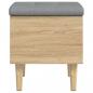 Preview: Sitzbank mit Stauraum Sonoma-Eiche 42x42x46 cm Holzwerkstoff