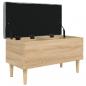 Preview: Sitzbank mit Stauraum Sonoma-Eiche 82x42x46 cm Holzwerkstoff