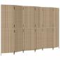 Preview: Paravent 6-tlg. Beige Poly Rattan