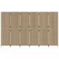 Preview: Paravent 6-tlg. Beige Poly Rattan