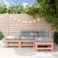 Preview: ARDEBO.de - 4-tlg. Garten-Lounge-Set Massivholz Douglasie