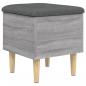 Preview: Sitzbank mit Stauraum Grau Sonoma 42x42x46 cm Holzwerkstoff