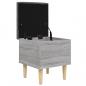 Preview: Sitzbank mit Stauraum Grau Sonoma 42x42x46 cm Holzwerkstoff