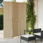 Preview: ARDEBO.de - Paravent 3-tlg. Beige Poly Rattan