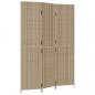 Preview: Paravent 3-tlg. Beige Poly Rattan