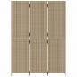 Preview: Paravent 3-tlg. Beige Poly Rattan