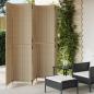 Preview: ARDEBO.de - Paravent 5-tlg. Beige Poly Rattan