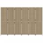 Preview: Paravent 6-tlg. Beige Poly Rattan