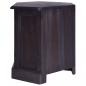 Preview: Eck-TV-Schrank Hellschwarz 80x40x49 cm Massivholz Mahagoni