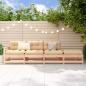 Preview: ARDEBO.de - 4-tlg. Garten-Lounge-Set Massivholz Kiefer