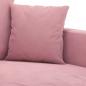 Preview: 2-Sitzer-Sofa Rosa 120 cm Samt