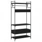 Preview: Kleiderschrank mit Schubladen Schwarz 89x39x184,5 cm