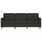 Preview: 3-Sitzer-Sofa Schwarz 180 cm Stoff