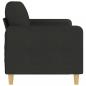 Preview: 3-Sitzer-Sofa Schwarz 180 cm Stoff