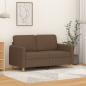 Preview: ARDEBO.de - 2-Sitzer-Sofa Braun 120 cm Stoff