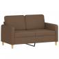 Preview: 2-Sitzer-Sofa Braun 120 cm Stoff