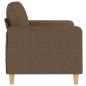 Preview: 2-Sitzer-Sofa Braun 120 cm Stoff