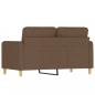 Preview: 2-Sitzer-Sofa Braun 120 cm Stoff