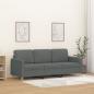 Preview: ARDEBO.de - 3-Sitzer-Sofa Dunkelgrau 180 cm Stoff