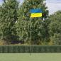 Preview: ARDEBO.de - Flagge der Ukraine und Mast 5,55 m Aluminium