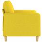 Preview: 2-Sitzer-Sofa Hellgelb 120 cm Stoff