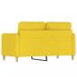 Preview: 2-Sitzer-Sofa Hellgelb 120 cm Stoff