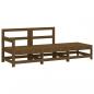 Preview: 3-tlg. Garten-Lounge-Set Honigbraun Massivholz Kiefer