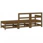 Preview: 3-tlg. Garten-Lounge-Set Honigbraun Massivholz Kiefer