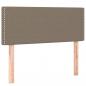 Preview: Boxspringbett mit Matratze & LED Taupe 90x200 cm Stoff