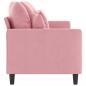 Preview: 3-Sitzer-Sofa Rosa 180 cm Samt