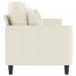 Preview: 3-Sitzer-Sofa Creme 180 cm Samt