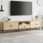 Preview: ARDEBO.de - TV-Schrank mit Schublade Sonoma-Eiche 200x25x44cm Holzwerkstoff