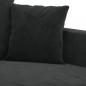 Preview: 2-Sitzer-Sofa Schwarz 140 cm Samt