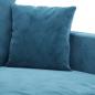 Preview: 3-Sitzer-Sofa Blau 180 cm Samt