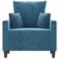 Preview: Sessel Blau 60 cm Samt