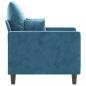 Preview: Sessel Blau 60 cm Samt