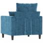 Preview: Sessel Blau 60 cm Samt