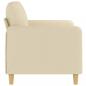 Preview: 2-Sitzer-Sofa Creme 120 cm Stoff