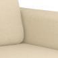 Preview: 2-Sitzer-Sofa Creme 120 cm Stoff