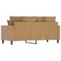 Preview: 2-Sitzer-Sofa Braun 140 cm Samt