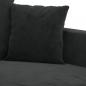 Preview: 3-Sitzer-Sofa Schwarz 180 cm Samt