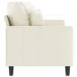 Preview: 2-Sitzer-Sofa Creme 140 cm Samt